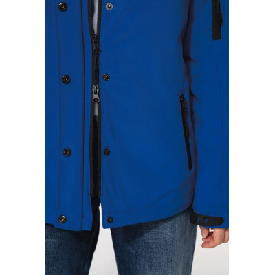 Ladies’ hooded softshell lined parka